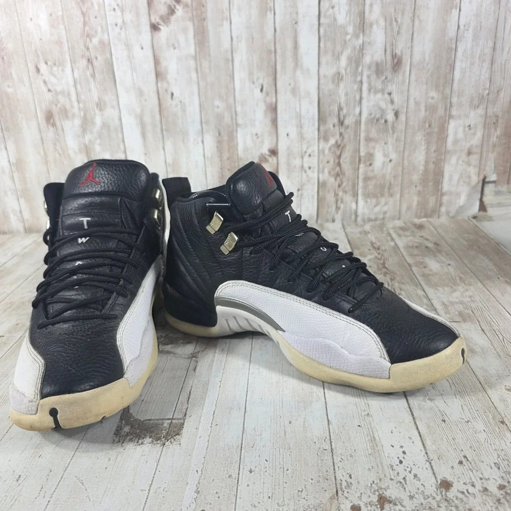 Air Jordan 12 Retro‎ Playoffs 2022 Black White Varsity Red CT8013-006 Mens 8